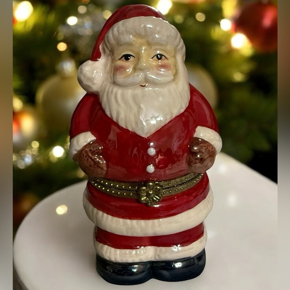 Mr Christmas Vintage Santa Claus Trinket Box - Picture 1 of 7